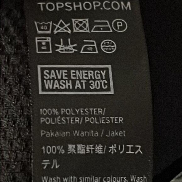 Topshop Black Blazer Shacket Size 10 NWOT - Picture 12 of 12